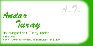 andor turay business card